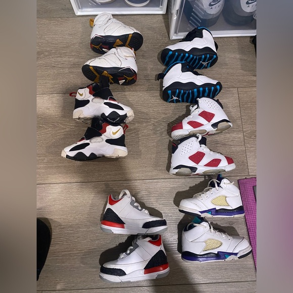 6 Pairs of Toddler Retro Jordan’s size 4c & 5c - Picture 3 of 6